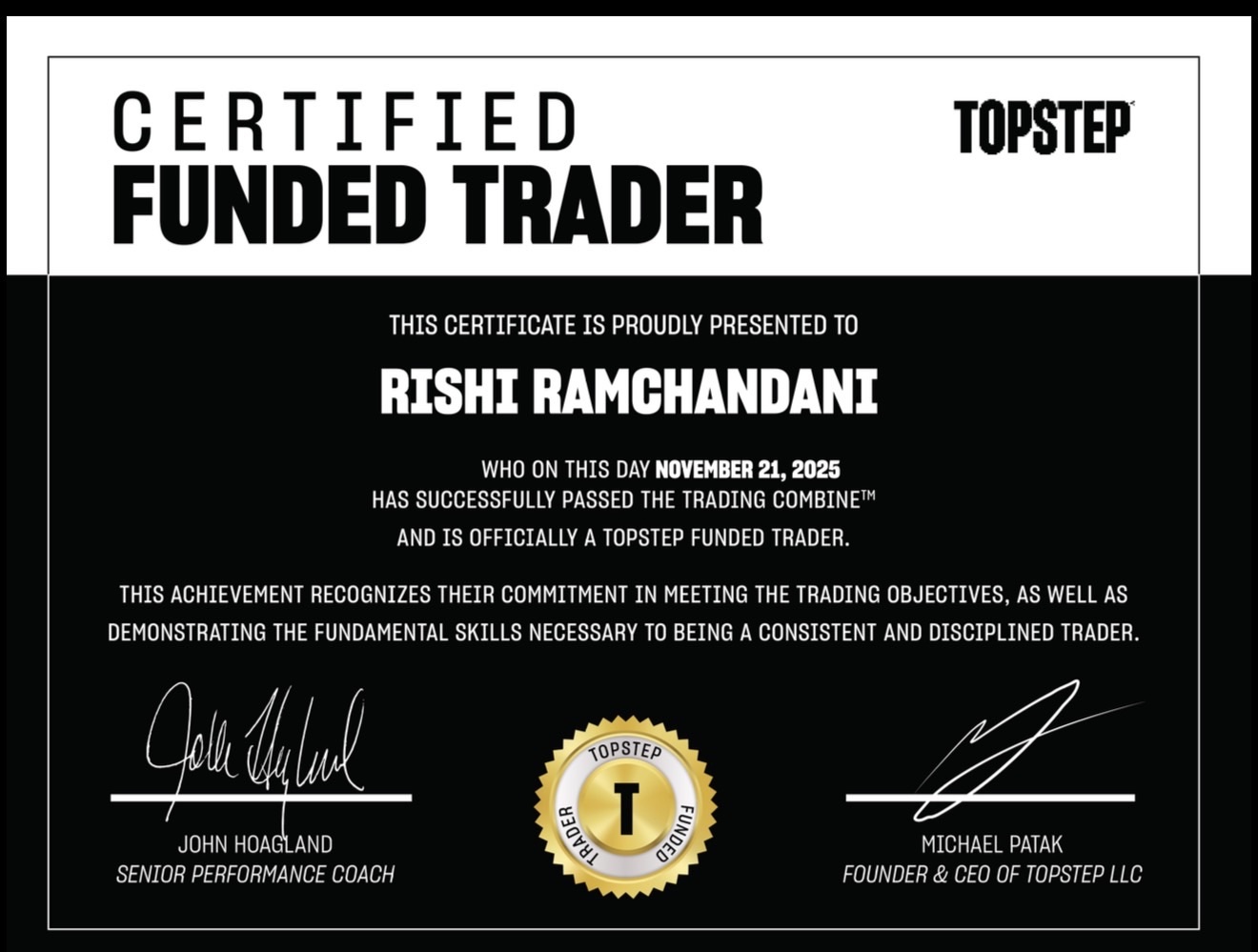Topstep Funded Trader
